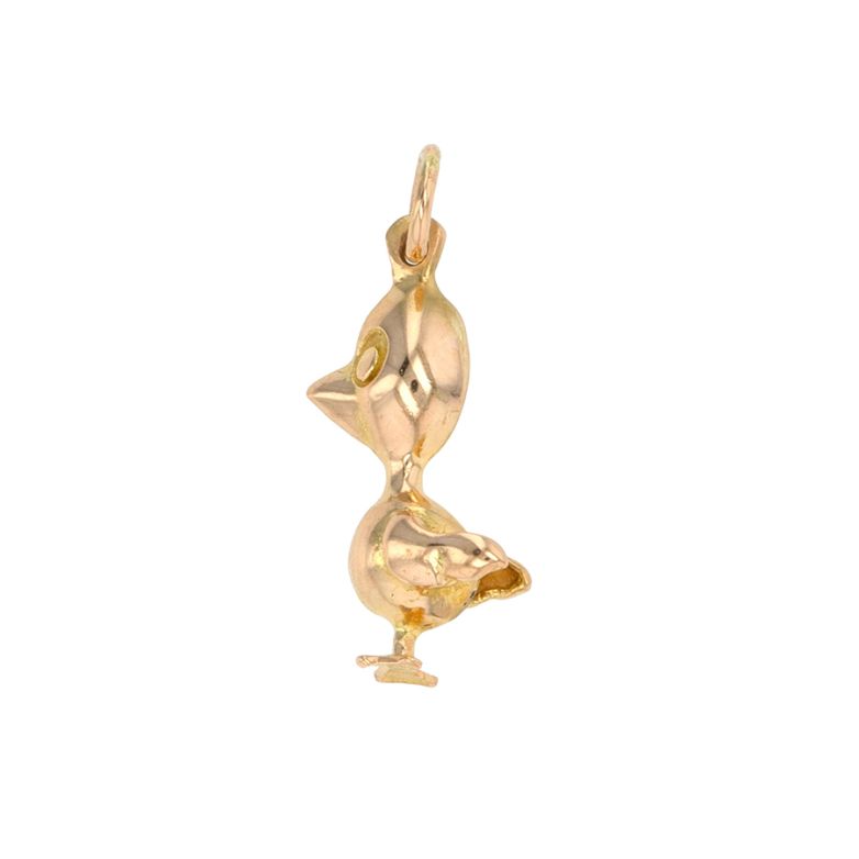 Pendentif vintage poussin or jaune 1.82g Comme neuf -  reconditionné disponible sur Gemme Les Bijoux